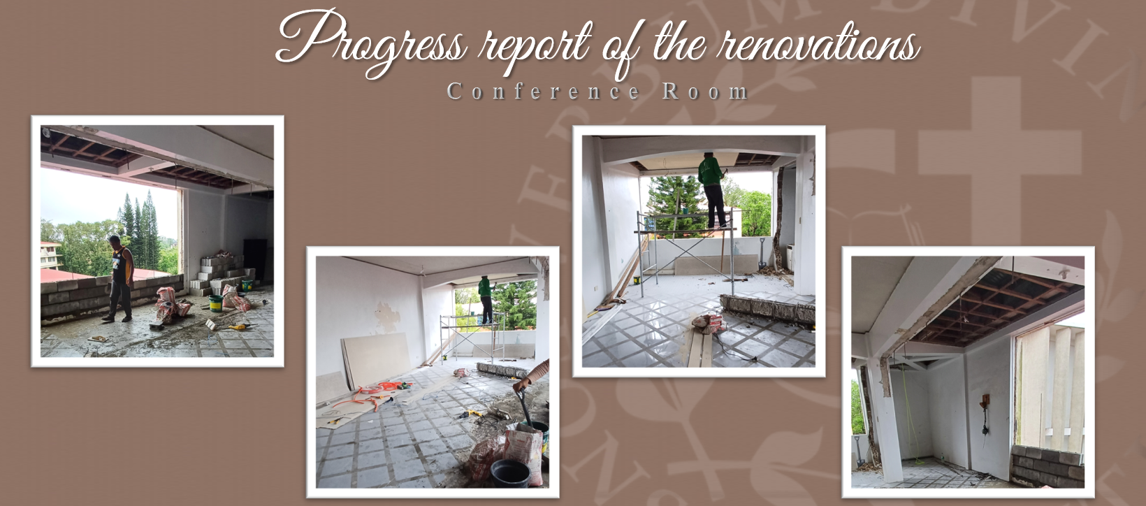 Progress report on the Renovations (Conference Room)